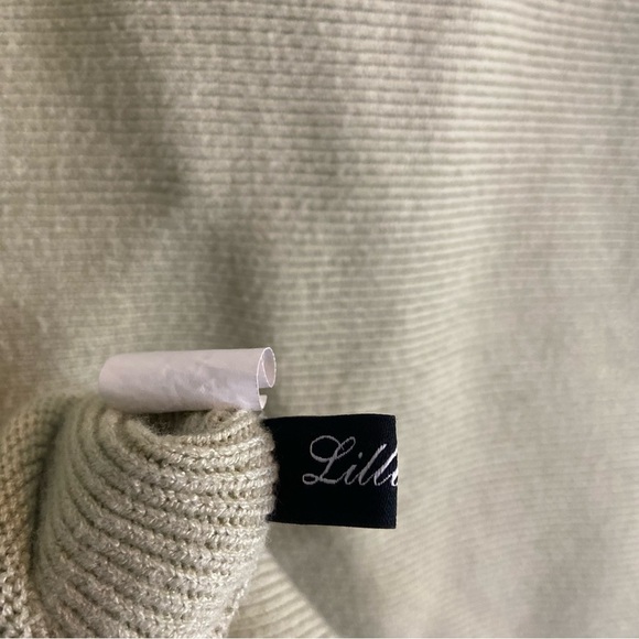 Lillusory Green Ribbed Knit Oversized Turtleneck Sweater - Picture 3 of 10